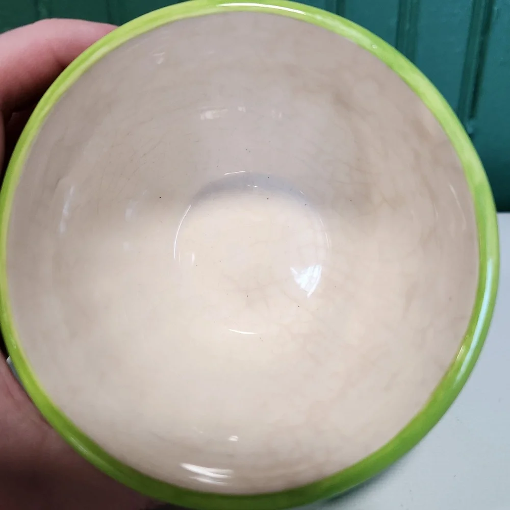 Pier 1 Imports Blue and Green Scalloped Sauce Bowls